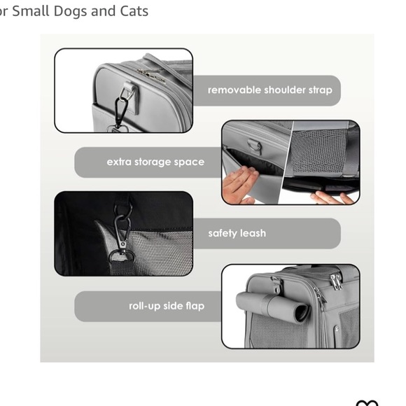 New Leather Luxury Pet Carrier - Size XS/S - for Small Dogs and Cats - Picture 3 of 8